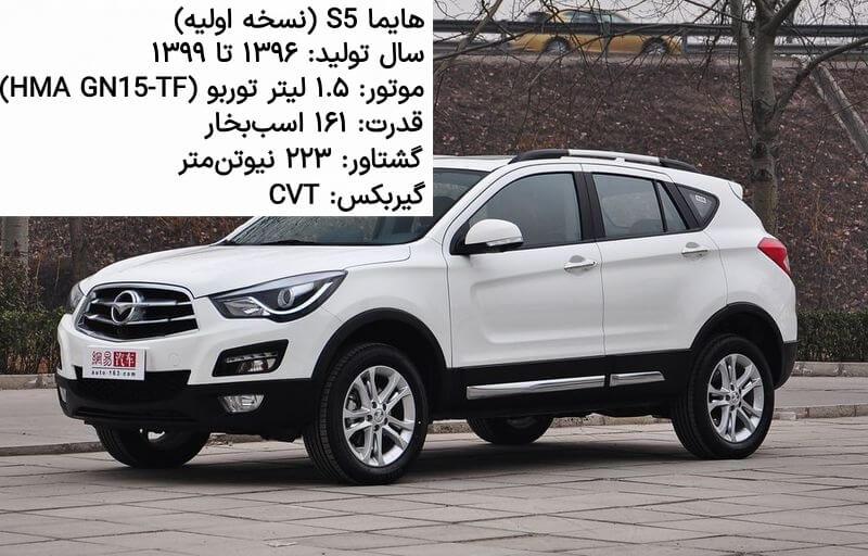 هایما اس ۵ نسل اول